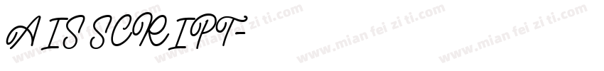 AIS SCRIPT字体转换